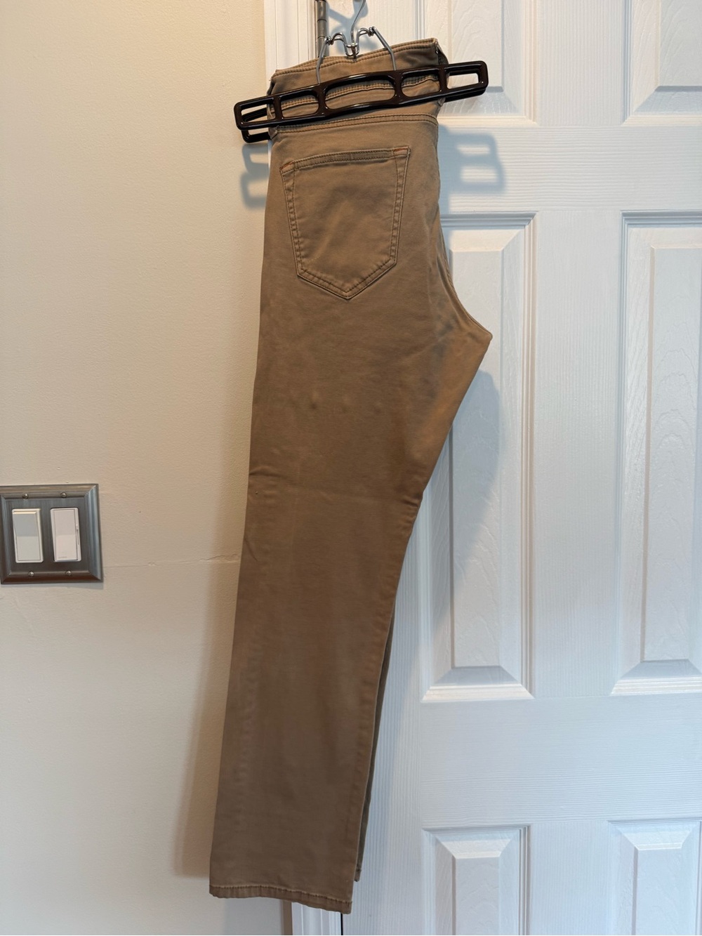 Weatherproof Men's Slim Straight Jeans in Khaki Brown